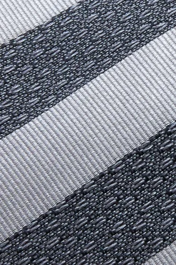 New Striped Pattern Tie Silk and Wool Blend 7,5cm Gravatas