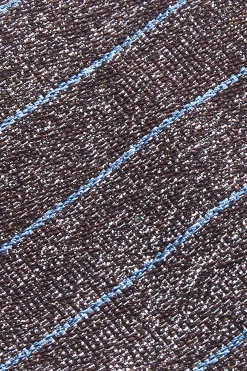 Sale Striped Pattern Tie Silk and Wool Blend 7,5cm Gravatas