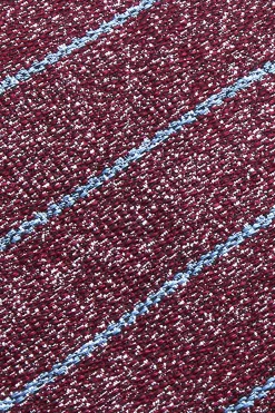 Sale Striped Pattern Tie Silk and Wool Blend 7,5cm Gravatas