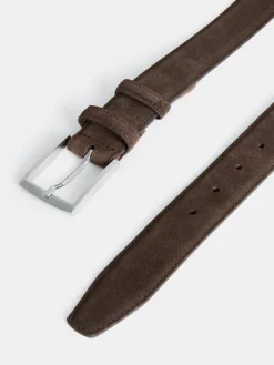 Discount Suede Belt With Personalized Buckle Cintos