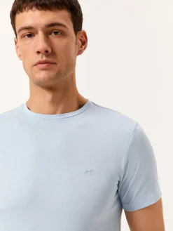 Clearance T-shirt with Logo Embroidered in 100% Organic Cotton T-Shirts|T-Shirts