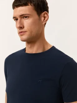 New T-shirt with Logo Embroidered in 100% Organic Cotton T-Shirts|T-Shirts