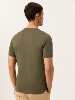 Outlet T-shirt with Logo Embroidered in 100% Organic Cotton T-Shirts|T-Shirts