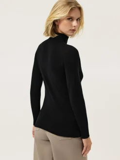 Clearance Turtle Neck Seamless Sweater In Wool Cashmere blend MULHER Camisolas