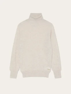 Clearance Turtle Neck Seamless Sweater In Wool Cashmere blend MULHER Camisolas