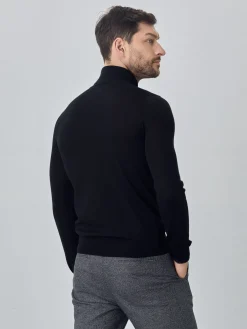 Discount Turtleneck Sweater With Long Sleeves In Extra Fine Merino Wool Camisolas