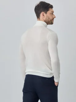 Discount Turtleneck Sweater With Long Sleeves In Extra Fine Merino Wool Camisolas
